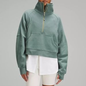 Lululemon Scuba Oversized Funnel Neck Half Zip Medium Forest XL/XXL